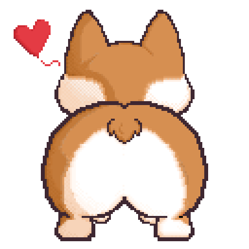 Corgi sticker (128 px)